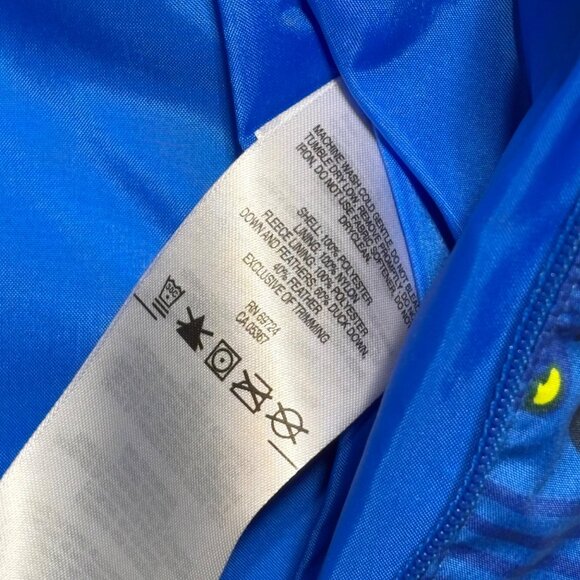 Columbia Snowsuit 3-6 months Snuggly Bunny Infant Bunting Blue Yellow Owls Fox - Picture 6 of 11